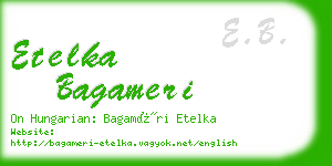 etelka bagameri business card